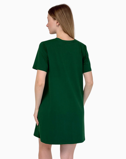 Sonia – koszula do karmienia na napy – Bottle green (Butelkowa zieleń)